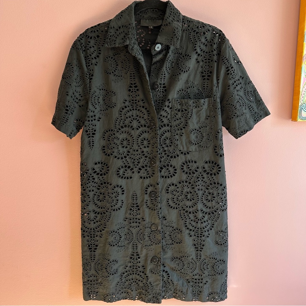 No. 6 Mack Dress in Black Eyelet